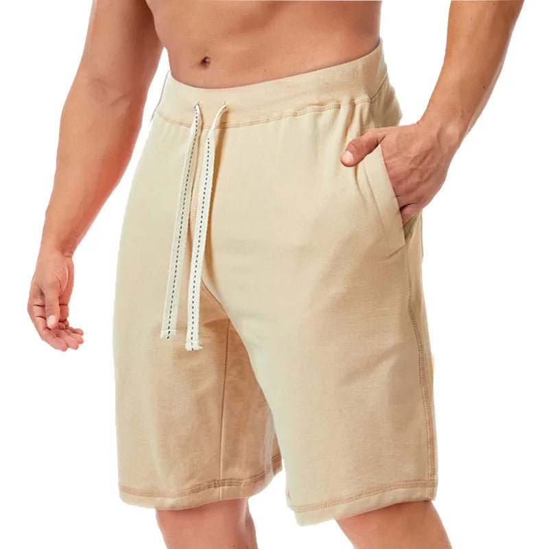 2025 Men's New Cotton Blended Loose Large Shorts