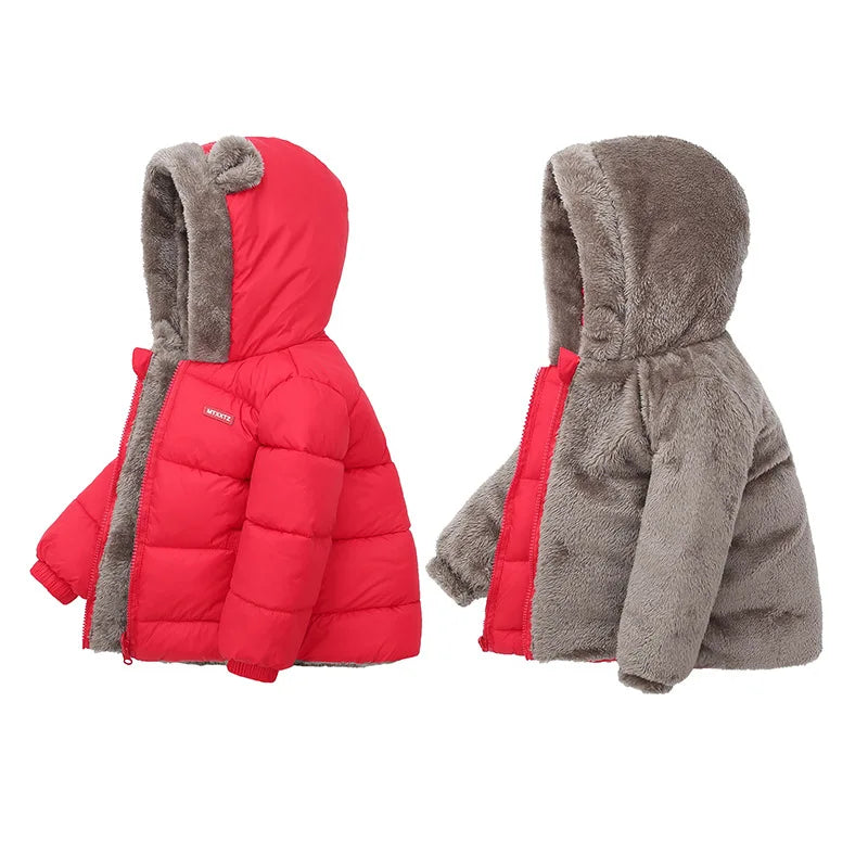 Baby Kids Jackets For Girls Thick Coats Halloween Clothes Toddler Boys Warm Hooded Jacket Children Outerwear 2 4 6 Yrs Snowsuit