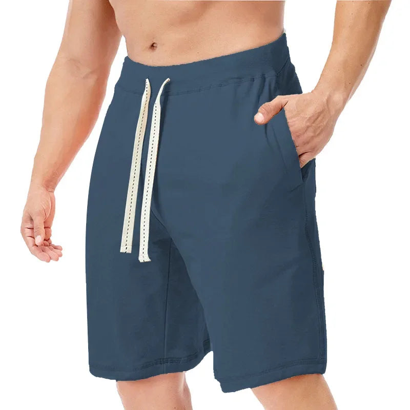 2025 Men's New Cotton Blended Loose Large Shorts