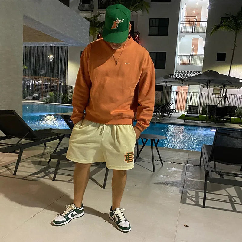 2025 Summer Hot-selling Fashion Brand EE Shorts Quick-drying Sweat Absorption