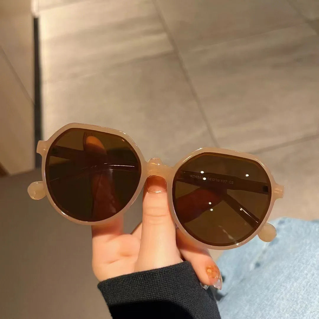 Sunglasses for Women Geometry Shape Frame Fashion Glasses Vintage Big Sunshades Shades