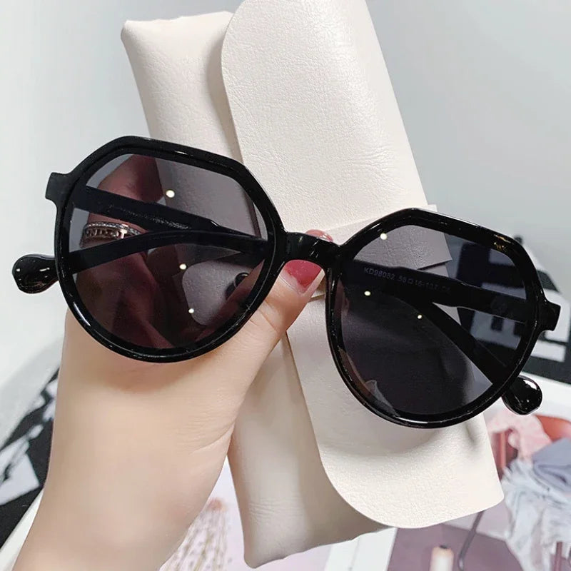 Sunglasses for Women Geometry Shape Frame Fashion Glasses Vintage Big Sunshades Shades