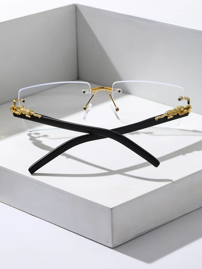 1/2 PCS Fashionable Trendy Frameless Rectangular Personalized Sunglasses For Daily Life