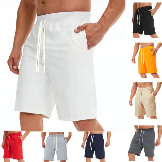2025 Men's New Cotton Blended Loose Large Shorts
